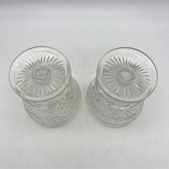 Vintage Hazel Atlas Big Top Peanut Butter Sherbet Glasses Set Of 2 Pressed Glass - Picture 3 of 6